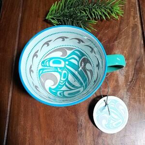 NWT Native Northwest Tribal Killer Whale Art Mug Cup Trevor Angus new